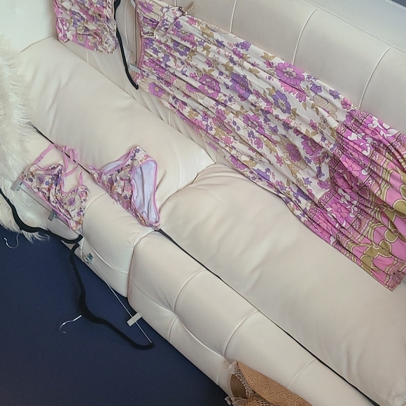 Spell & Gypsy Collective BUTTERCUP MAXI SKIRT & SLEEVELESS CROP TOP BOTTOMS BRA - Picture 2 of 11